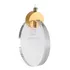 Pendente Luminária Lua Cristal Bolhas Led 7w 3200k Equipe Led
