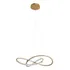 Pendente Lustre Luminaria Infinito Dourado 4000k Bivolt Led Nitrolux Lp 018