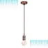 Pendente Luxo Soquete E27 Alumínio Detalhado Bronze Vermelho 110v/220v