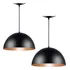 Pendente Teto Estilo Meia Lua Kit 2 Decoração Sala Casa
