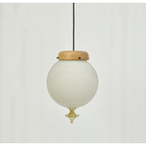 Pendente Vintage Globo Madeira