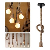 Pendentes Corda Sisal Luminaria Sala Quarto