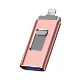 Pendrive Compativel iPhone 128gb Rosa