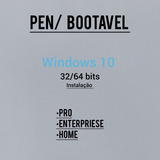 Pendrive De Instalação Do Win 10 32 64bits Todas As Versões