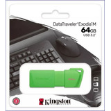 Pendrive Kingston Datatraveler Exodia Kc u2l64 7ln 64gb 3 2 Gen 1 Verde