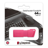Pendrive Kingston Datatraveler Exodia Kc u2l64 7lp 64gb 3 2 Gen 1 Rosa