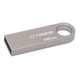 Pendrive Kingston Datatraveler Se9 Dtse9h 16gb 2 0 Prateado