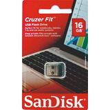 Pendrive Sandisk 16gb Cruzer Fit Ultra