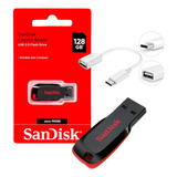 Pendrive Sandisk Cruzer Blade 128gb Usb 2 0 Original N f