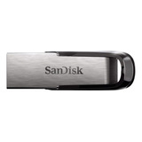 Pendrive Sandisk Ultra Flair 16gb 3.0 Prateado E Preto