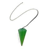 Pêndulo De Cristal De Quartzo Verde Pedra Natural