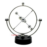 Pendulo De Newton Cinetico Magnetico Enfeite Mesa Escritorio Cor Prateado