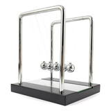 Pendulo De Newton Pequeno Com Base Espelhada Enfeite