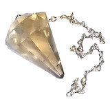 Pêndulo De Pedra Cristal Quartzo Fumê Natural P Radiestesia