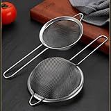 Peneira De Cozinha Coar Inox 14cm Polvilhar Escorrer Massas