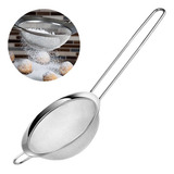 Peneira De Cozinha Confeitaria Aço Inoxidável 14cm Diâmetro