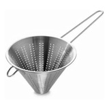 Peneira Funil Passador Chinoy 20cm Aço Inox Chef Cozinha