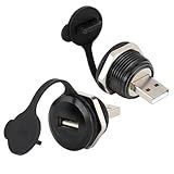PENGLIN 2 Peças USB2 0 Conector De Montagem Em Painel Macho Para Fêmea USB 2 0 Conector De Passagem Para Soquete Conversor De Transferência De Dados De Alta Velocidade