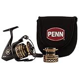 PENN Kit De Carretel Giratório De Batalha Tamanho 3000 Inclui Capa De Carretel E Carretel De Alumínio Anodizado Sobressalente Posição Do Cabo Direito Esquerdo Sistema De Arraste Dianteiro HT 100
