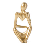 Pensador Estatueta Decorativa Abstrata