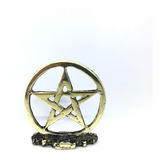 Pentagrama Metal Dourado Mesa 5 Cm