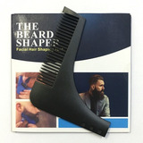 Pente Barba Forma Suporte Linhas Modelagem Perfeita Preto