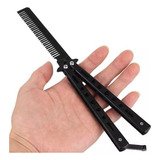 Pente Butterfly Treino Faca Canivete Balisong Cor Preto