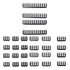 Pente De Cabo De 24 Peças Computador De 24 Pinos 8 Pinos 6