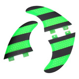 Pente De Fibra De Vidro Verde E Preto Fcs G5 Surf Fins