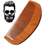 Pente De Madeira Para Barba Cabelo