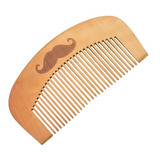 Pente De Madeira Para Barba E Bigode Antiestético Barbearia