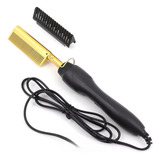 Pente Elétrico Alisador Modelador Cabelo Barba A685 Cor Preto