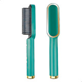 Pente Escova Alisadora Chapinha Secadora Bivolt Profissional Cor Verde 127 220v