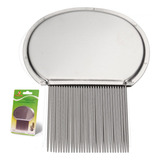 Pente Fino Piolho Aço Inoxidável Lêndeas Base Inox Premium