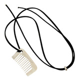 Pente Pingente Colar Cordão Colar Moda Quadrado Branco