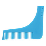 Pente Régua Alinhador Barba Bigode Desenvolvido Para Homens Pente Azul