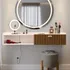 Penteadeira Classic Suspensa Com Porta E Passa Fios   Off White   Ripado