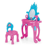 Penteadeira Infantil Princesa Banquinho Acessórios Maquiagem