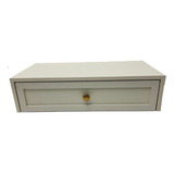 Penteadeira Suspensa Provençal Off White Mdf 70cm Gaveta