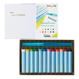 Pentel Aquarela Giz Pastel Aquash Pastel 12 Cores Ghw1