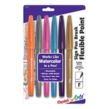 Pentel Arts Sign Pen Touch Ponta De Pincel Fude Cores Da