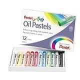 Pentel Giz Pastel Oleoso 12 Cores PHN 12