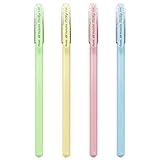 Pentel Hybrid - Caneta Esferográfica De Gel Leitoso - K108 - Conjunto De 4 Canetas Pastel - Verde- Amarelo- Rosa E Azul