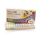 Pentel Tinta Aquarela Wfrs Arts à Base De água 12 Cores Wfrs-12