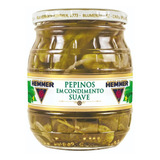 Pepino Em Condimento Suave Hemmer Vidro 300g kit 2 Unidades