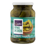 Pepino Em Conserva Inteiro Qualitá Vidro 300g