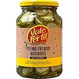 Pepino Fatiado Agridoce Vale Fértil Vidro 300g