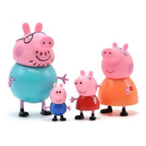 Peppa Pig 4pcs Bonecos Miniaturas Amigos