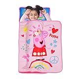 Peppa Pig Tapete De Soneca Infantil I M Just So Happy Inclui Travesseiro E Cobertor De Pelúcia Ótimo Para Meninas Ou Meninos Cochilando Durante A Creche Ou Pré Escola Serve Para Crianças