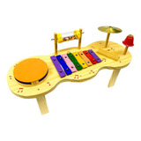 Pequena Percussão Baby Madeira Brinquedo Infantil